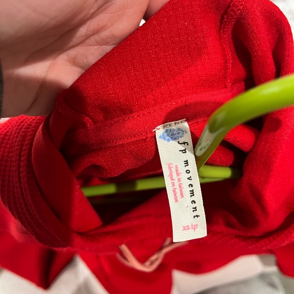 Free People red sweatshirt - Picture 3 of 3